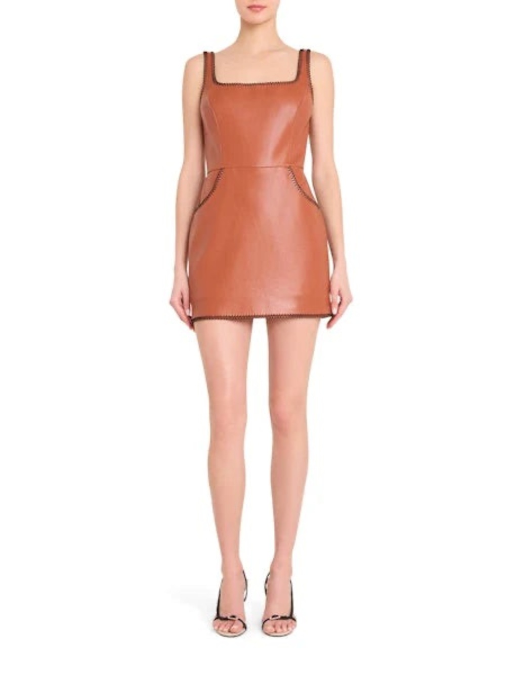 NWT (S) Amanda Uprichard Ginger Skort Romper in Chestnut